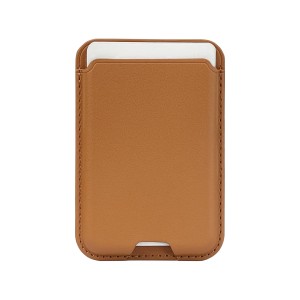 Custom logo Cell Phone Credit Card Holder Sticky Phone Sleeve Pocket Minimalist Fashion Pu Leather 3M Adhesive Phone Wallet